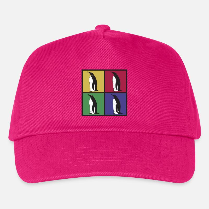 Pinguin Pinguine Pingu - Kinder Basecap - Fuchsia