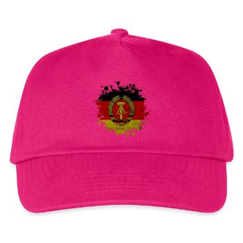 GDR Fleck Klecks / Gift Flag East Germany - Kids’ Baseball Cap - fuchsia - Front