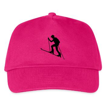 Skialpinismus - Kinder Basecap - Fuchsia - Vorne