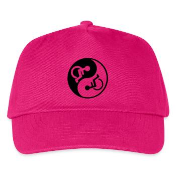 Fauteuil roulant Yin et yang symbole image # - Casquette de baseball Enfant - fuchsia - Devant