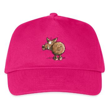 Funny Wild Boar - Kids’ Baseball Cap - fuchsia - Front
