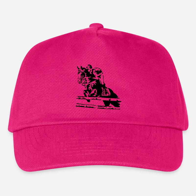 reiten springreiten - Kinder Basecap - Fuchsia