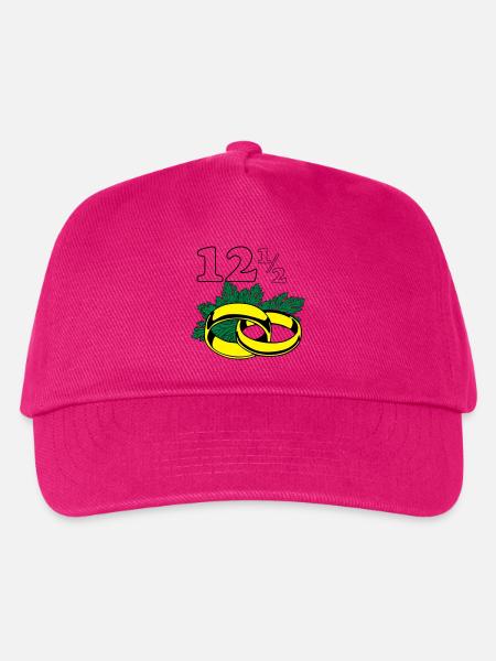 Petersilienhochzeit , 12,5 Jahre Hochzeitstag (25) - Kinder Basecap - Fuchsia