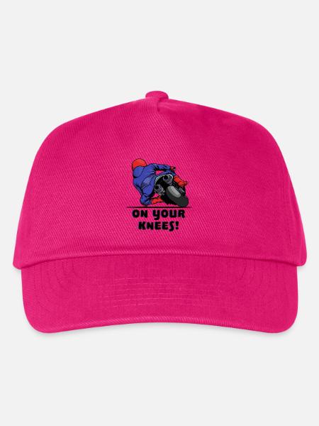 Motorrad Rennfahrer Motorräder Biker Statement - Kinder Basecap - Fuchsia