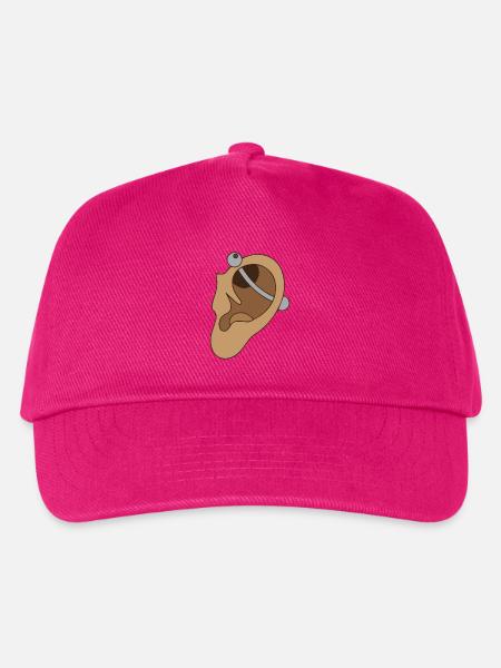 Ohrpiercing - Piercing - Kinder Basecap - Fuchsia