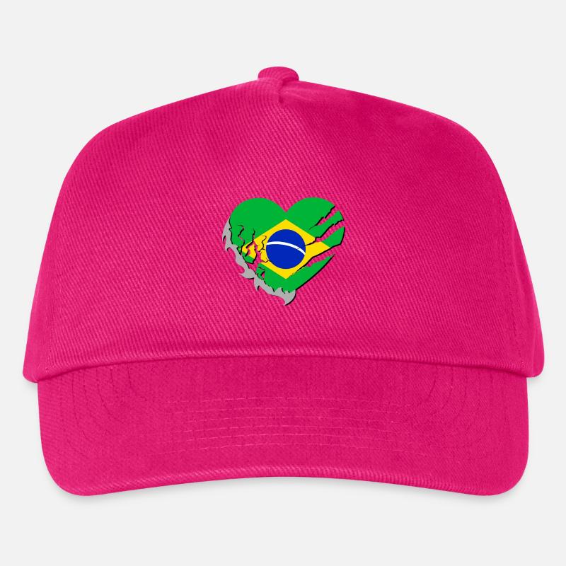 Brasilien - Brasilien - Kinder Basecap - Fuchsia