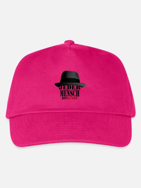 Jeder Mensch ist Kunst | Beuys Hut - Kinder Basecap - Fuchsia