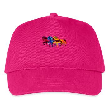 Cool Galopp Islandpferde Pferdeliebe Pferde - Kinder Basecap - Fuchsia - Vorne