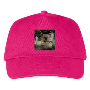 Impressive fantasy horse with skulls. - Kids’ Baseball Cap - fuchsia - Front