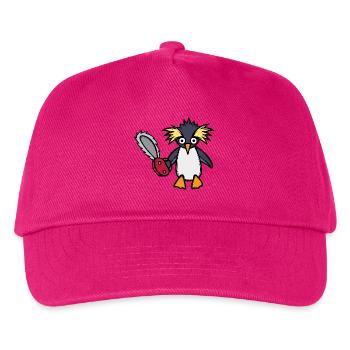 Antarktis Cool Pinguin Vogel Tier - Kinder Basecap - Fuchsia - Vorne