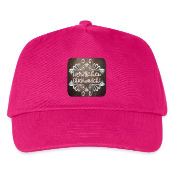 Herzlichen Glückwunsch - Kinder Basecap - Fuchsia - Vorne