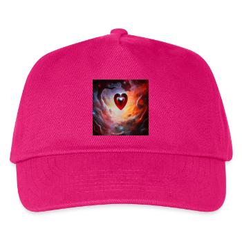 Das Herz des Universums - Kinder Basecap - Fuchsia - Vorne