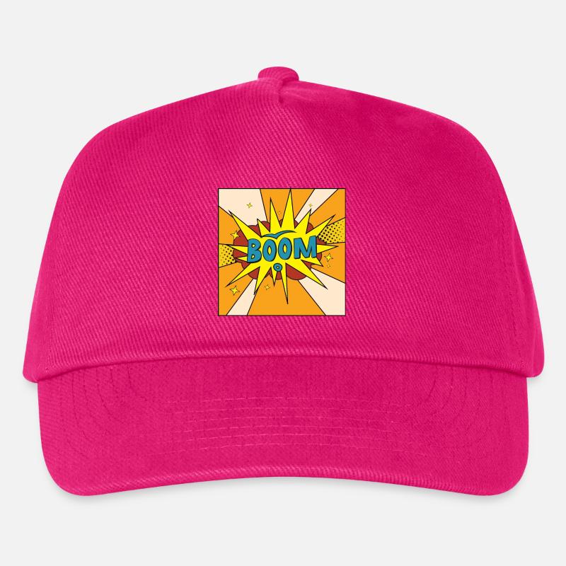 Boom Comic Explosion Stil - Kinder Basecap - Fuchsia