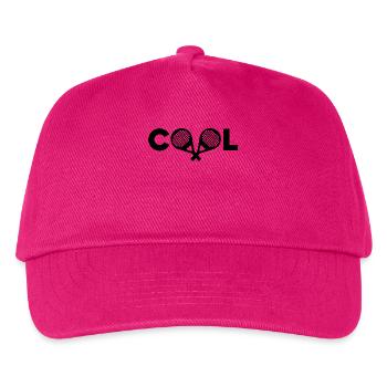 Cooler Spruch Padel Padelspiel Sportart Schläger - Kinder Basecap - Fuchsia - Vorne