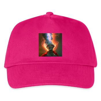 Portrait elektrik 10 - Kids’ Baseball Cap - fuchsia - Front