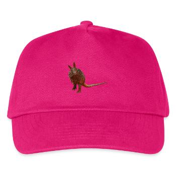 außergewöhnliche Tieremotive, Gürteltiere - Kinder Basecap - Fuchsia - Vorne