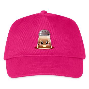 Kawaii Pfeffer - Pfefferkörner - Pfefferstreuer - Kinder Basecap - Fuchsia - Vorne