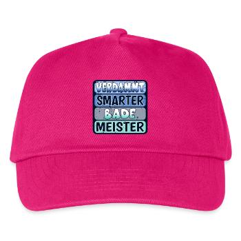 Bademeister - SCHWIMMEN FREIBAD - SEE - MEER - Kinder Basecap - Fuchsia - Vorne