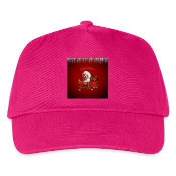 Chiot drôle avec bougie - Casquette de baseball Enfant - fuchsia - Devant