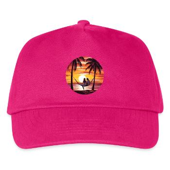 Oase Der Entspannung - Kinder Basecap - Fuchsia - Vorne