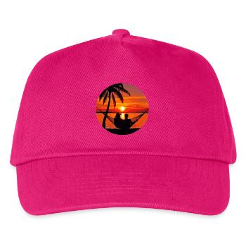 Oase Der Entspannung - Kinder Basecap - Fuchsia - Vorne