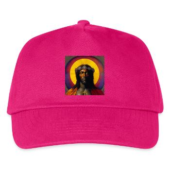 Schwarzer Jesus 01 - Kinder Basecap - Fuchsia - Vorne