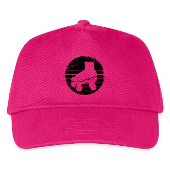 Rollschuhe Skizze - Kinder Basecap - Fuchsia - Vorne