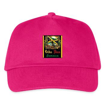 Jamaica Ocho Rios Reggae Design - Kids’ Baseball Cap - fuchsia - Front