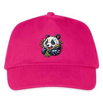 Panda - Kinder Basecap - Fuchsia - Vorne