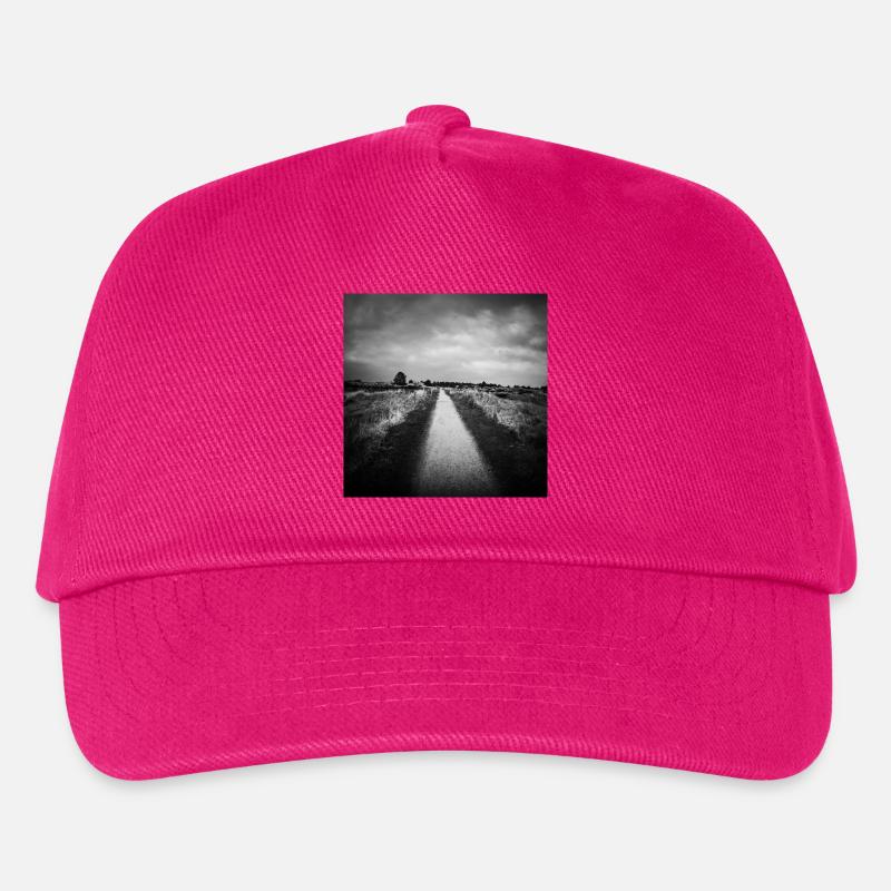 Pfad Weg St. Peter Ording Dünen Nordsee Poster - Kinder Basecap - Fuchsia