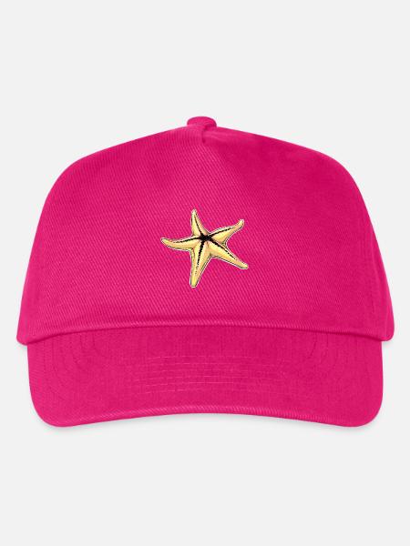 Lebendige Seestern-Illustration für nautische Bekleidung - Kinder Basecap - Fuchsia