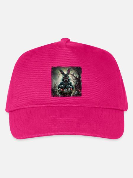 Horror Osterhase & Zombie Ostereier - Kinder Basecap - Fuchsia