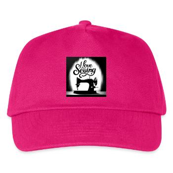 Sewing love and sewing machine - Kids’ Baseball Cap - fuchsia - Front