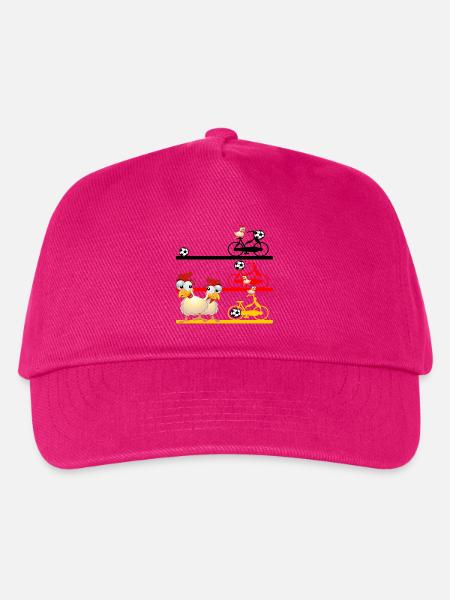 FUßBALL HÜHNER FAHRRAD DEUTSCHLAND - Kinder Basecap - Fuchsia