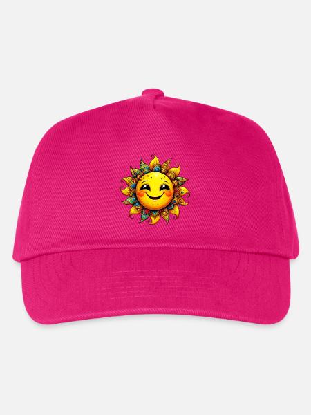 Sonne - Kinder Basecap - Fuchsia