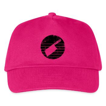 Hackbeil Skizze - Kinder Basecap - Fuchsia - Vorne