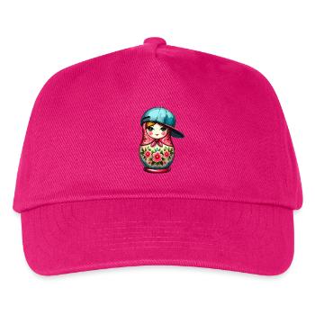 Matryoshka Cool Cap Gift - Kids’ Baseball Cap - fuchsia - Front