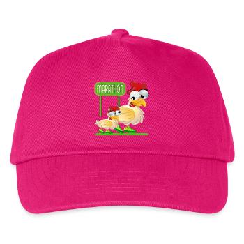 MARATHON RUNNING - GEFLÜGEL HUHN - Kinder Basecap - Fuchsia - Vorne