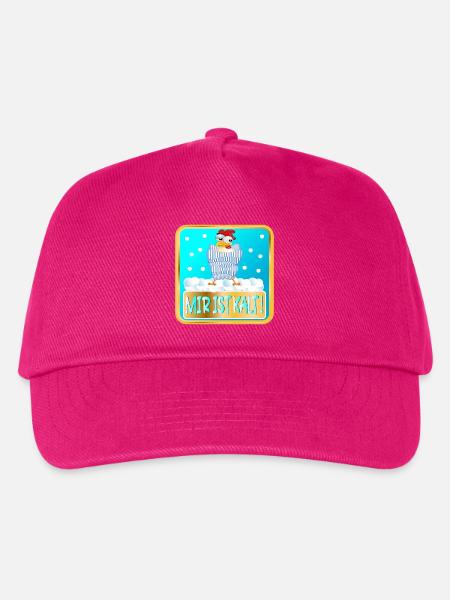 MIR IST KALT WINTER HÜHNER - Kinder Basecap - Fuchsia