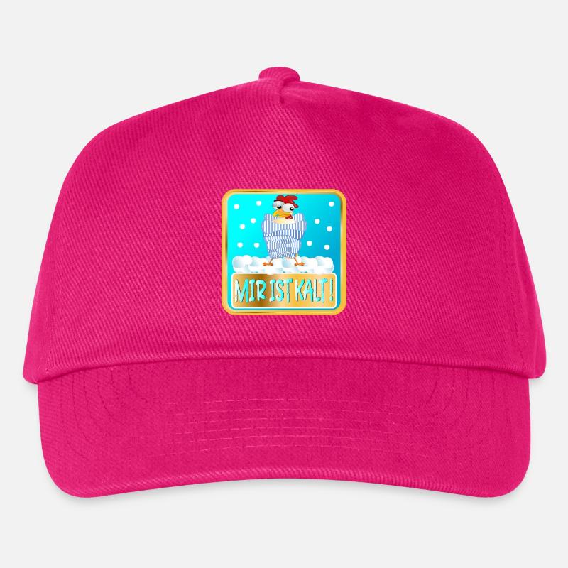 MIR IST KALT WINTER HÜHNER - Kinder Basecap - Fuchsia