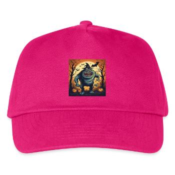 halloween, scary monster, pumpkin - Kids’ Baseball Cap - fuchsia - Front