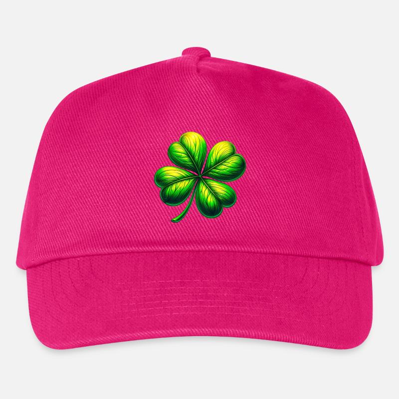Vierblättriges Kleeblatt - Kinder Basecap - Fuchsia