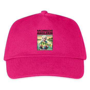 Nachwuchs Anglerin - Kinder Basecap - Fuchsia - Vorne