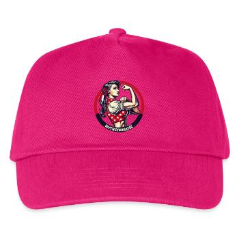 Strength strong woman Polish woman Poland retro gift - Kids’ Baseball Cap - fuchsia - Front