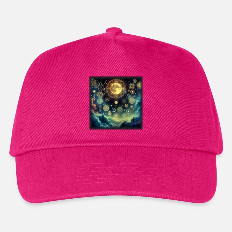 Mystische Astrologie - Kinder Basecap - Fuchsia