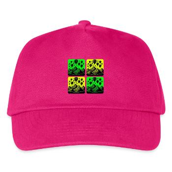 Hot air balloons over the mountains - Kids’ Baseball Cap - fuchsia - Front