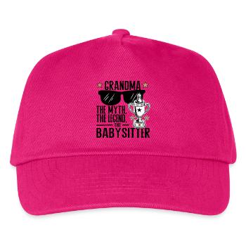 Oma – Der Mythos, die Legende, der Babysitter - Kinder Basecap - Fuchsia - Vorne