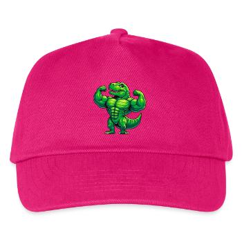 Starker Drachentrainer mit Muskel-Design - Kinder Basecap - Fuchsia - Vorne