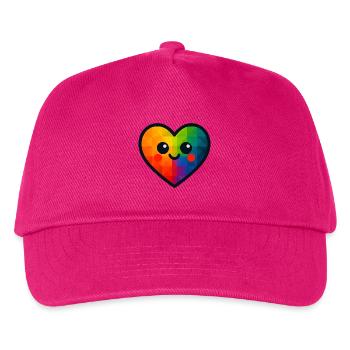 WPAP Polygon Kawaii Stil Baby Spielzeug Herz - Kinder Basecap - Fuchsia - Vorne
