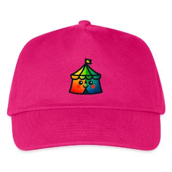 WPAP Polygon Kawaii Stil Baby Spielzeug Zirkuszelt - Kinder Basecap - Fuchsia - Vorne
